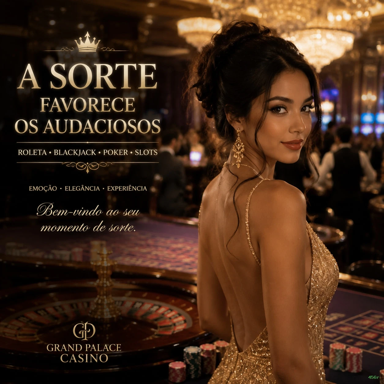 Imagem promocional do cassino online da 456r mostrando jogos ao vivo